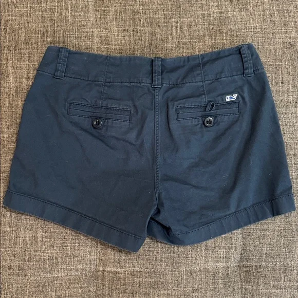 Vineyard Vines Everyday Shorts Nautical Navy Cotton Stretch Size 2 - Picture 4 of 6